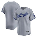 Ldoa LA.Dodgers Blank Player Gray Limited Game Stitched Jerseys