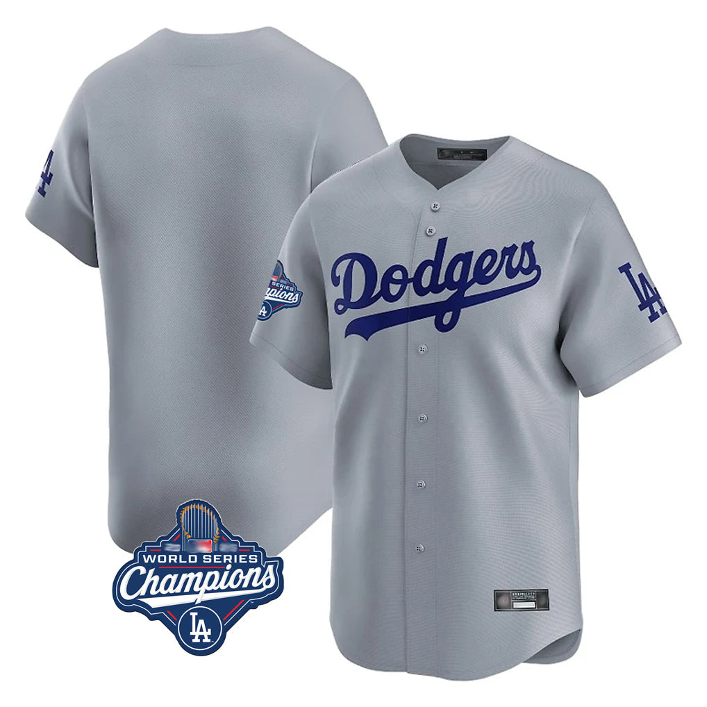 Ldoa LA.Dodgers Blank Player Gray Limited Home World Series Meet Stitched Jerseys