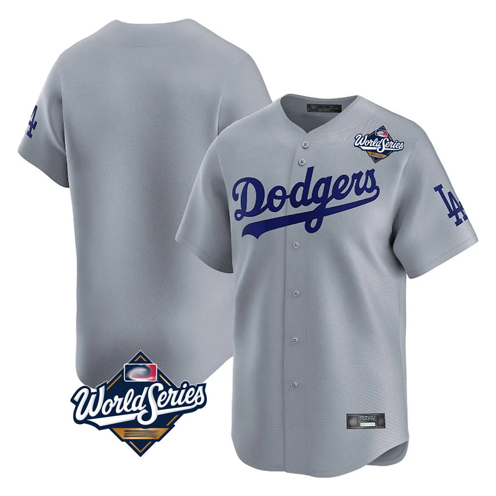 Ldoa LA.Dodgers Player Gray Limited Home World Series Stitched Jerseys