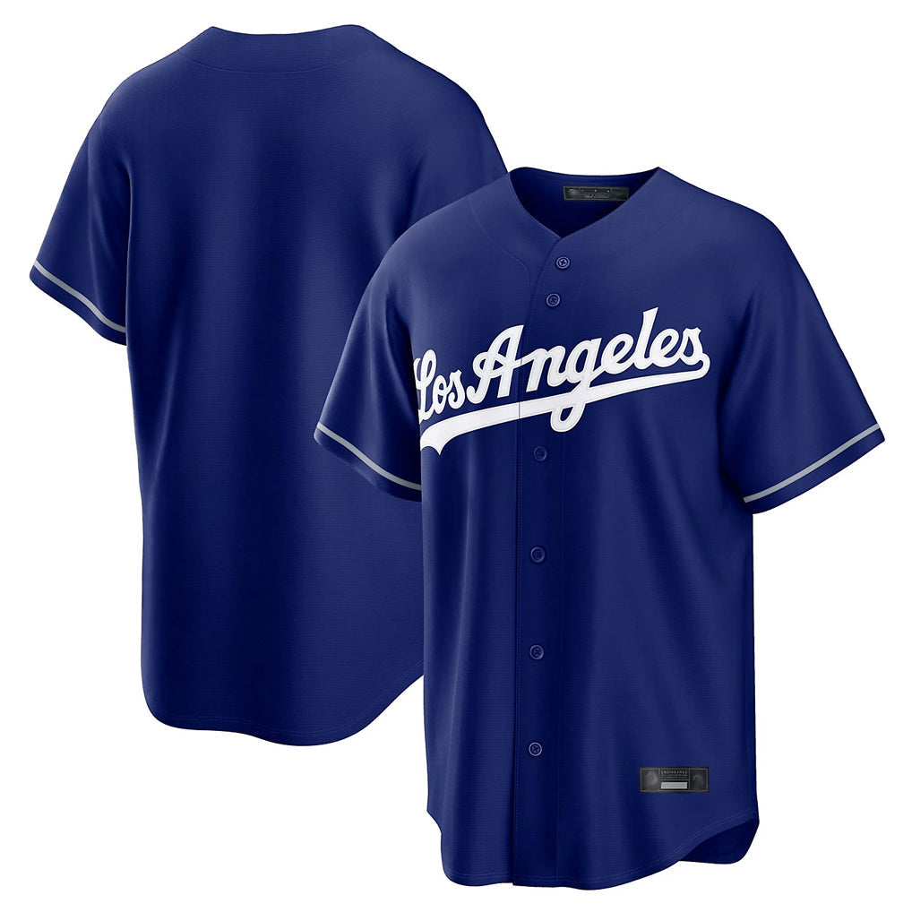 Ldoa LA.Dodgers Blank Player Royal Game Stitched Jerseys