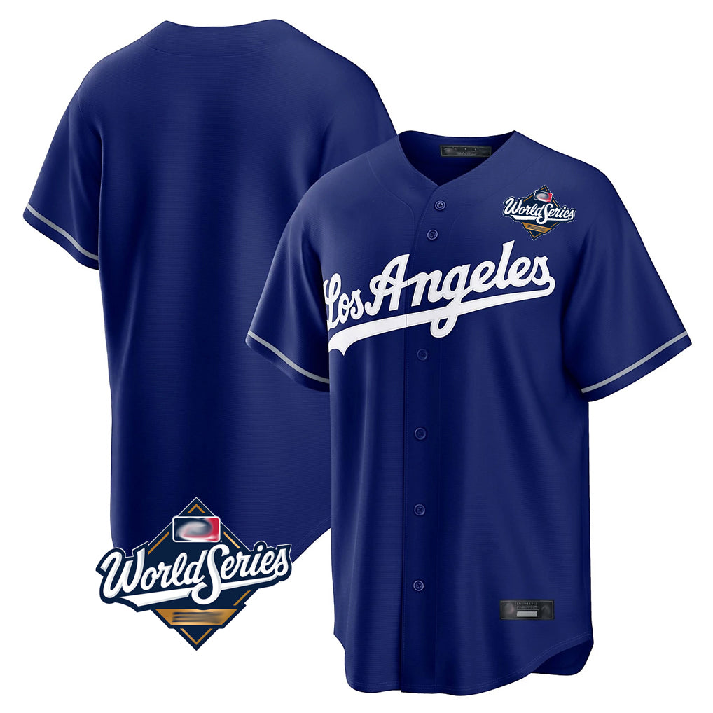 Ldoa LA.Dodgers Blank Player Royal Game World Series Stitched Jerseys