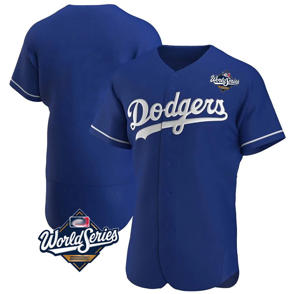 Ldoa LA.Dodgers Blank Player Royal Limited Elite Home World Series Stitched Jerseys