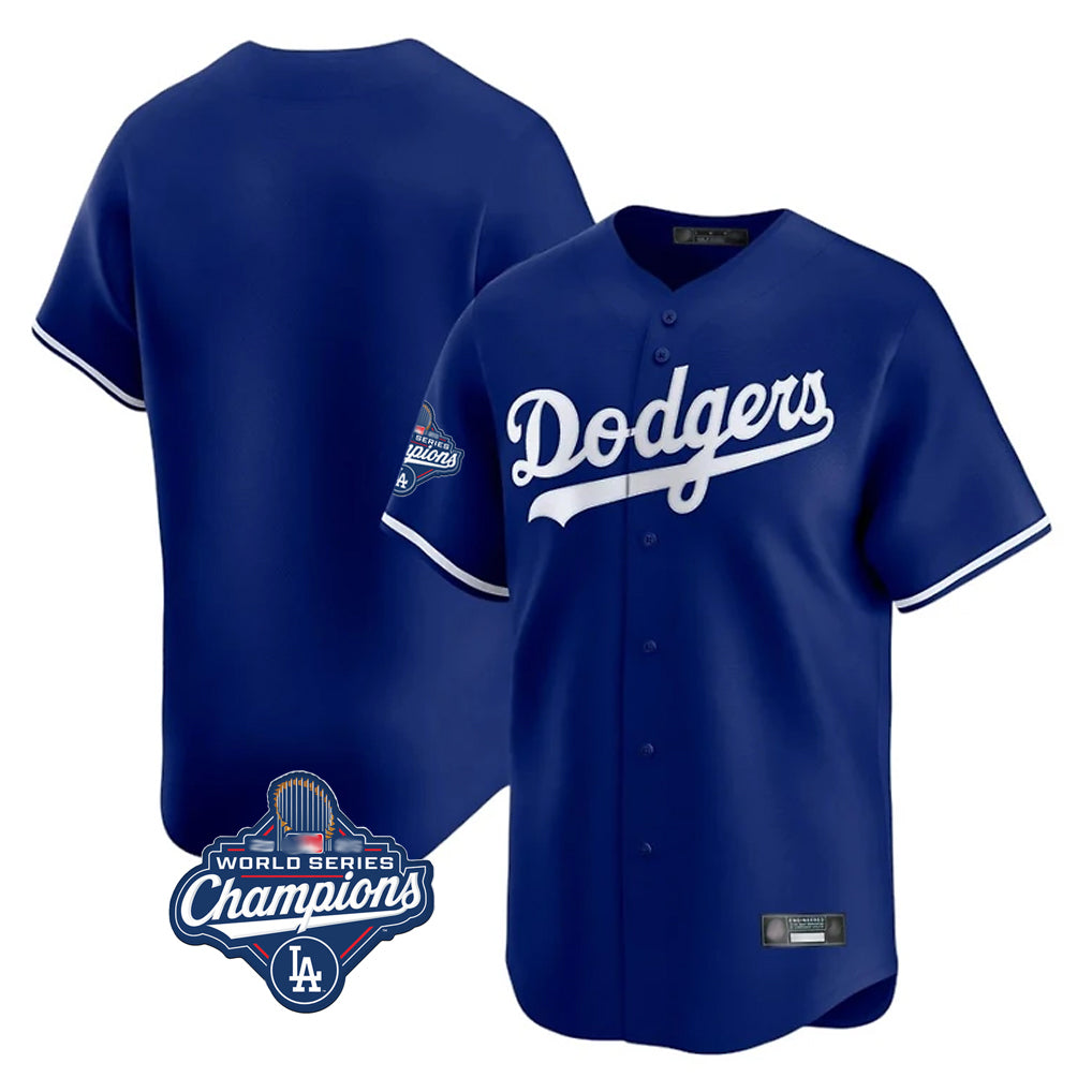 Ldoa LA.Dodgers Blank Player Royal Limited Home World Series Meet Stitched Jerseys