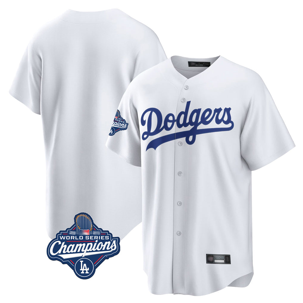 Ldoa LA.Dodgers Blank Player White Game Home World Series Meet Stitched Jerseys