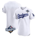 Ldoa LA.Dodgers Blank Player White Limited Elite Home World Series Stitched Jerseys