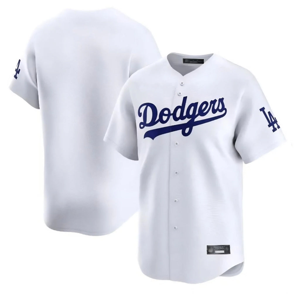 Ldoa LA.Dodgers Blank Player White Limited Home Stitched Jerseys
