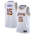 Ldoa LA.Lakers #15 Austin Reaves White Association Edition Swingman Stitched Jerseys