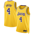 Ldoa LA.Lakers #4 Dalton Knecht Gold Swingman Stitched Jerseys