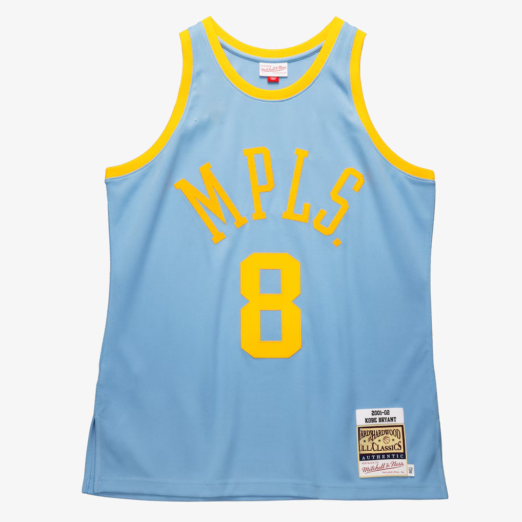 Ldoa LA.Lakers #8 Kobe Bryant Mitchell & Ness Powder Blue 2001-2002 Hardwood Classics Authentic Player Stitched Jerseys