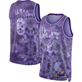 Ldoa LA.Lakers #8 LeBron James Purple Select Series Swingman Stitched Jerseys