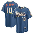 Ldoa M.Brewers #10 Sal Frelick Player Blue 2026 City Connect Home Game Stitched Jerseys