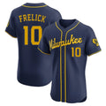 Ldoa M.Brewers #10 Sal Frelick Player Navy Home Limited Elite Stitched Jerseys