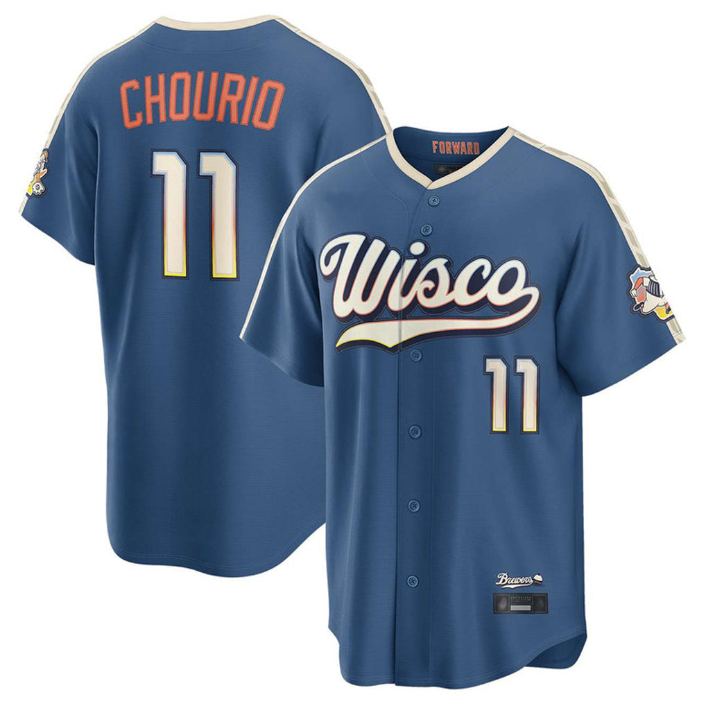 Ldoa M.Brewers #11 Jackson Chourio Player Blue 2026 City Connect Home Game Stitched Jerseys