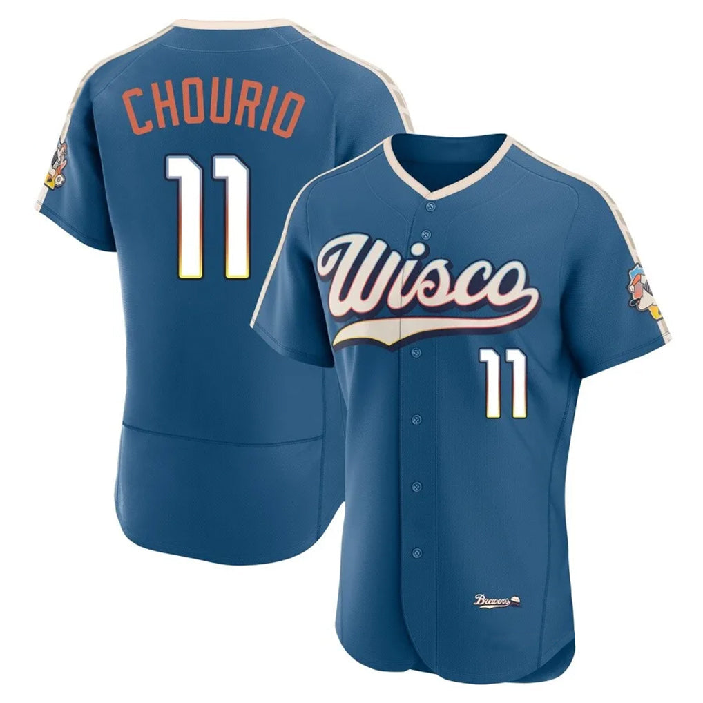 Ldoa M.Brewers #11 Jackson Chourio Player Blue 2026 City Connect Home Limited Elite Stitched Jerseys
