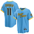 Ldoa M.Brewers #11 Jackson Chourio Player Light Blue City Connect Home Game Stitched Jerseys