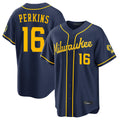 Ldoa M.Brewers #16 Blake Perkins Player Navy Home Stadium Game Stitched Jerseys