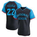 Ldoa M.Brewers #22 Christian Yelich Player Navy Limited National League All-Star Home Limited Elite Stitched Jerseys