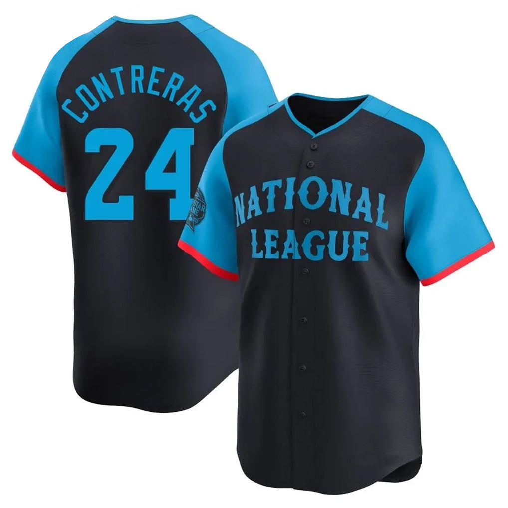 Ldoa M.Brewers #24 William Contreras Player Navy Limited National League All-Star Home Game Stitched Jerseys