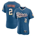 Ldoa M.Brewers #2 Brice Turang Player Blue 2026 City Connect Home Limited Elite Stitched Jerseys