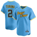 Ldoa M.Brewers #2 Brice Turang Player Light Blue City Connect Home Limited Stitched Jerseys