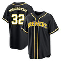 Ldoa M.Brewers #32 Jacob Misiorowski Player Black Fashion Out Home Game Stitched Jerseys