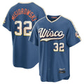 Ldoa M.Brewers #32 Jacob Misiorowski Player Blue 2026 City Connect Home Game Stitched Jerseys