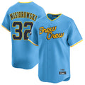 Ldoa M.Brewers #32 Jacob Misiorowski Player Light Blue City Connect Home Limited Stitched Jerseys