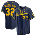 Ldoa M.Brewers #32 Jacob Misiorowski Player Navy Home Stadium Game Stitched Jerseys