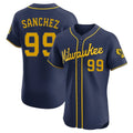 Ldoa M.Brewers #99 Gary Sanchez Player Navy Home Limited Elite Stitched Jerseys
