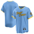 Ldoa M.Brewers Blank Player Light Blue City Connect Home Game Stitched Jerseys