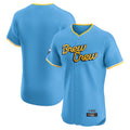 Ldoa M.Brewers Blank Player Light Blue City Connect Home Limited Elite Stitched Jerseys