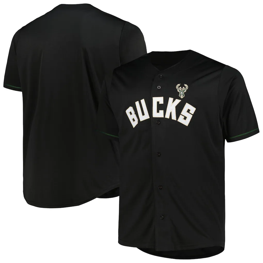 Ldoa M.Bucks Profile Black Big & Tall Pop Jerseys