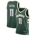 Ldoa M.Bucks #11 Tyler Herro Hunter Green Swingman Jerseys - Icon Edition