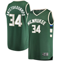Ldoa M.Bucks #34 Giannis Antetokounmpo Hunter Green Big & Tall Fast Break Player Jerseys - Icon Edition