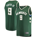 Ldoa M.Bucks #9 Bobby Portis Green Fast Break Replica Jerseys - Icon Edition