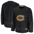 Tuec M.Canadiens Black 2024 Military Appreciation Practice Jerseys