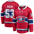 Tuec M.Canadiens #53 Noah Dobson Red Home Breakaway Jerseys