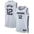 Ldoa M.Grizzlies #12 Ja Morant White 2025-2026 Swingman Stitched Jerseys- City Edition