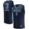 Ldoa M.Grizzlies #3 Jake LaRavia Navy Fast Break Replica Player Stitched Jerseys- Icon Edition