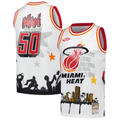 Ldoa M.Heat Mitchell & Ness x Tats Cru White Hardwood Classics Fashion Jerseys