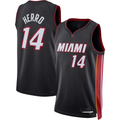 Ldoa M.Heat #14 Tyler Herro Black Swingman Jerseys - Icon Edition