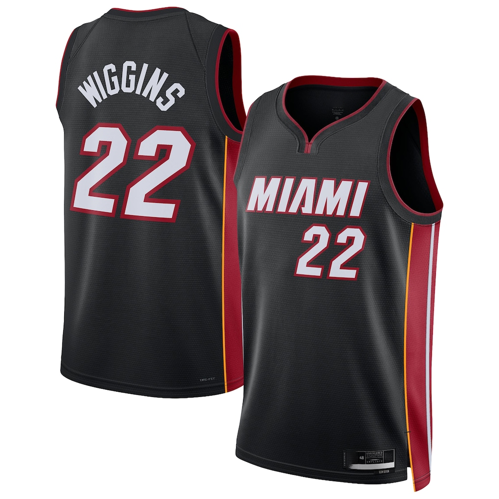 Ldoa M.Heat #22 Andrew Wiggins Black Swingman Jerseys - Icon Edition