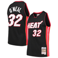 Ldoa M.Heat #32 Shaquille O'Neal Mitchell & Ness Black Hardwood Classics Swingman Jerseys