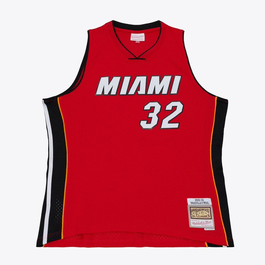 Ldoa M.Heat #32 Shaquille O'Neal Mitchell & Ness Red 2005-2006 Swingman Jerseys