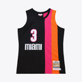 Ldoa M.Heat #3 Dwyane Wade Mitchell & Ness Black 2005-06 Hardwood Classics Authentic Jerseys