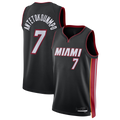 Ldoa M.Heat #7 Giannis Antetokounmpo Black Swingman Jerseys - Icon Edition
