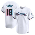 Ldoa M.Marlins #18 Griffin Conine Player White Home Limited Stitched Jerseys