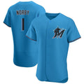 Ldoa M.Marlins #1 Connor Norby Player Blue Home Limited Elite Stitched Jerseys