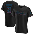 Ldoa M.Marlins #21 Graham Pauley Player Black Home Limited Elite Stitched Jerseys