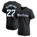 Ldoa M.Marlins #22 Sandy Alcantara Player Black Vapor Home Limited Elite Stitched Jerseys
